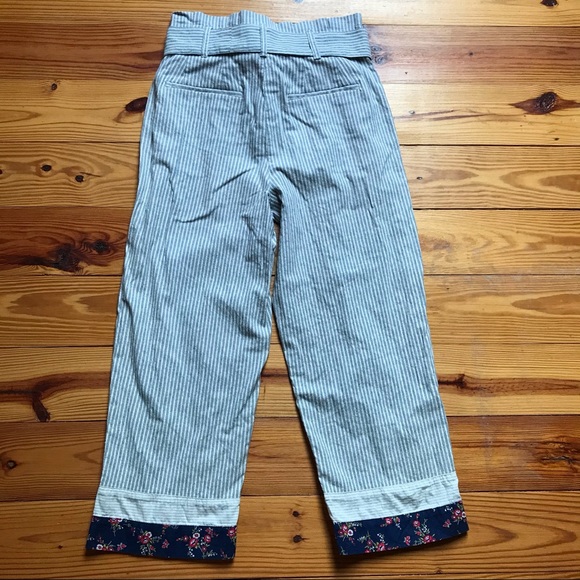 Madewell Denim Tie Waist Wide Leg Pants, NWT, 8 - Picture 11 of 13
